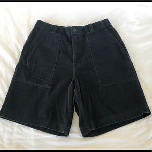 J. Crew Corduroy black corduroy shorts size 34